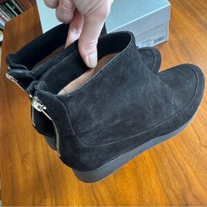 Robert Clergerie Black Suede Ankle Booties